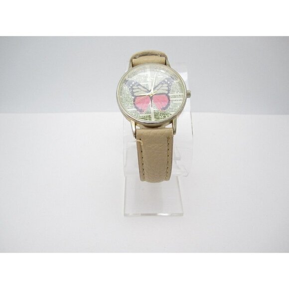 Women Charming Charlie Butterfly Quartz WR Analog 38mm Causal Round Watch (F624) - Picture 5 of 9